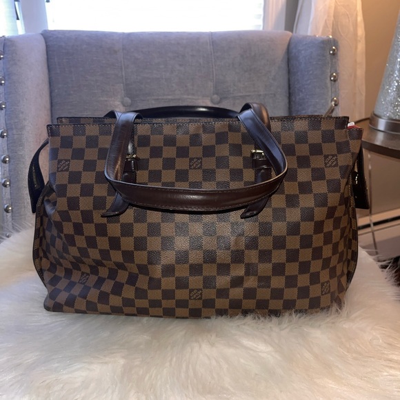 AUTHENTIC LOUIS VUITTON EBENE CHELSEA TOTE VINTAGE CLASSIC - Picture 4 of 17